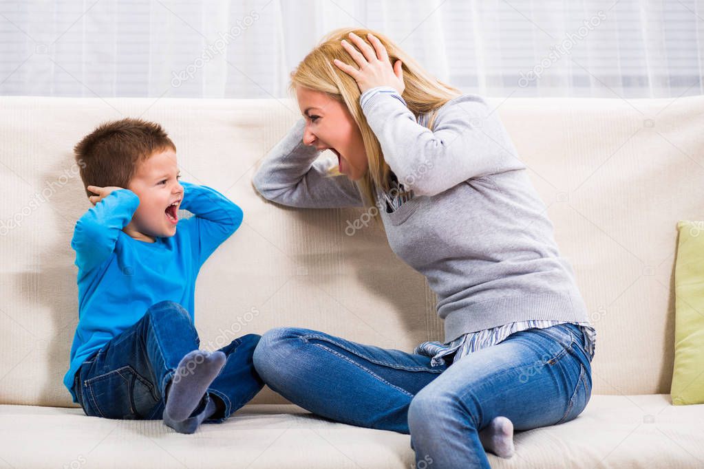 depositphotos 129311732 stock photo mother and son having conflict